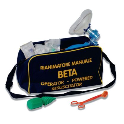 Beta kit rianimazione adulti con borsa (ambu+maschera+cannule+tiral.+aprib.)